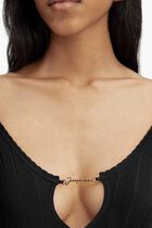 Long Sleeve Scalloped Top