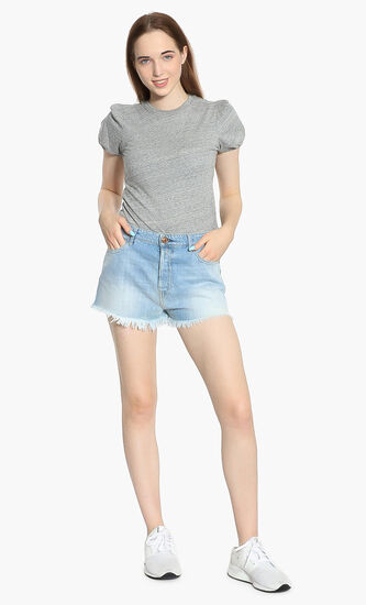 Washed Denim Short