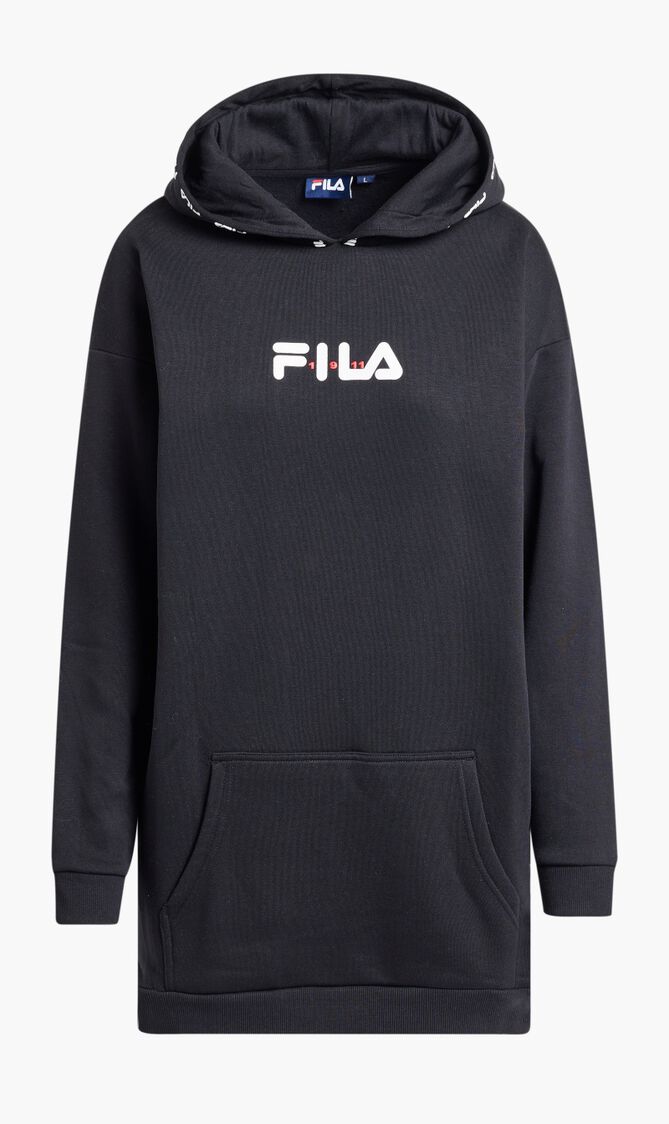 CLEO HOODIE DRESS WITH LOGO DETAIL
