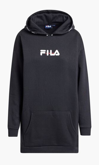 CLEO HOODIE DRESS WITH LOGO DETAIL