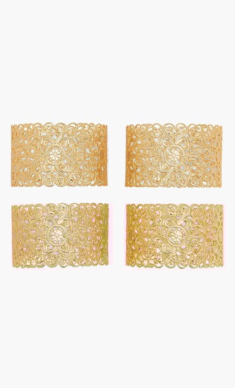 Venice Napkin Ring Gold Set Of 4
