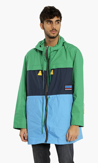 Colorblock Summer Parka