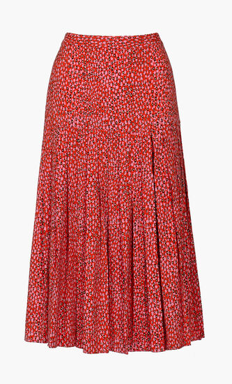 Pleated Midi Skirt