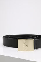 Golden Plate Buckle Men's Belt Golden Plate Buckle Men's Belt