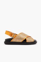 Raffia Leather Sandals