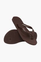 Textured Thong-Strap Flip-Flops
