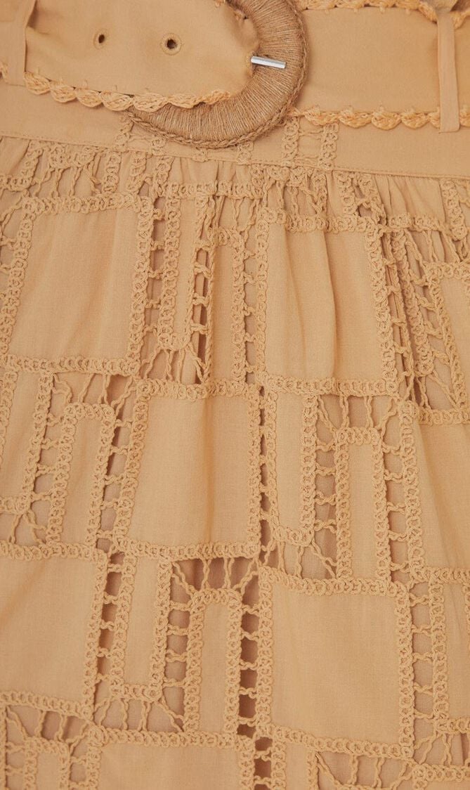 Sand Crochet Midi Skirt Sand Crochet Midi Skirt