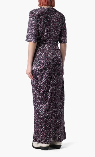 SILK STRETCH SATIN MAXI DRESS