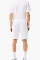 Logo Stripe Fleece Jogger Shorts