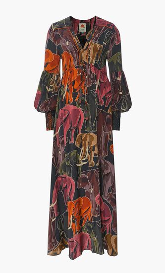 Elephants Maxi Dress