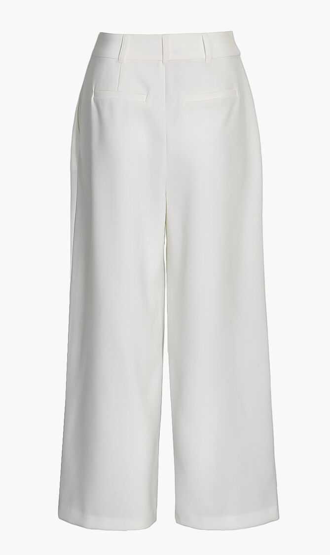 Cropped Stretch Twill Belted Pants