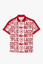 Lacoste X Netflix Organic Cotton Print Polo Shirt