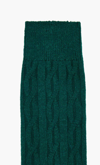 Cashmere Ribbed High Socks