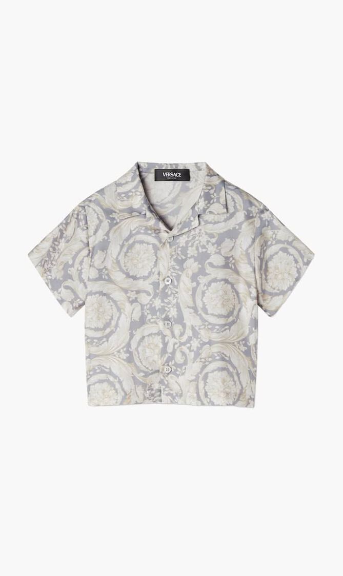 Printed Silk Twill Shirt