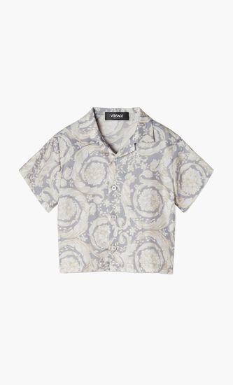 Printed Silk Twill Shirt