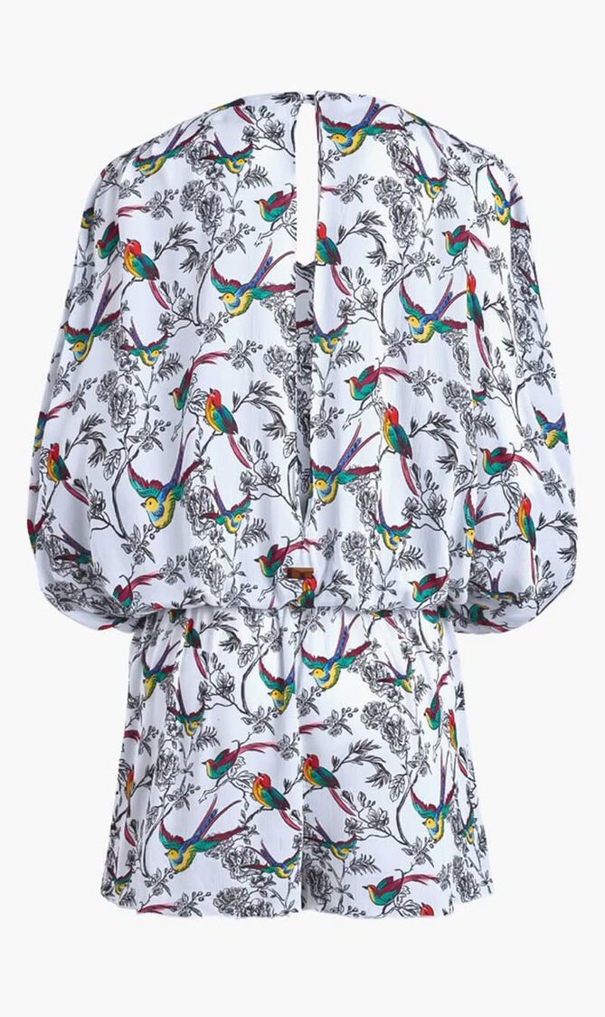 Rainbow Birds Viscose Playsuit