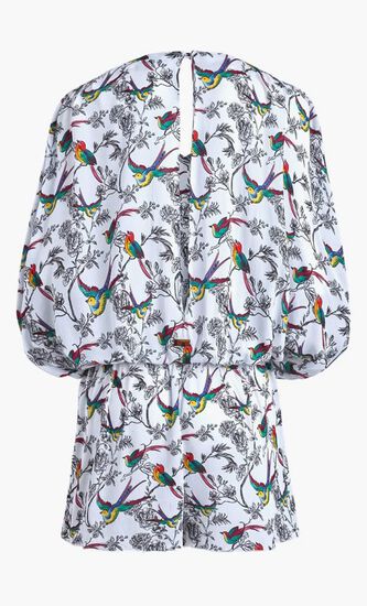 Rainbow Birds Viscose Playsuit