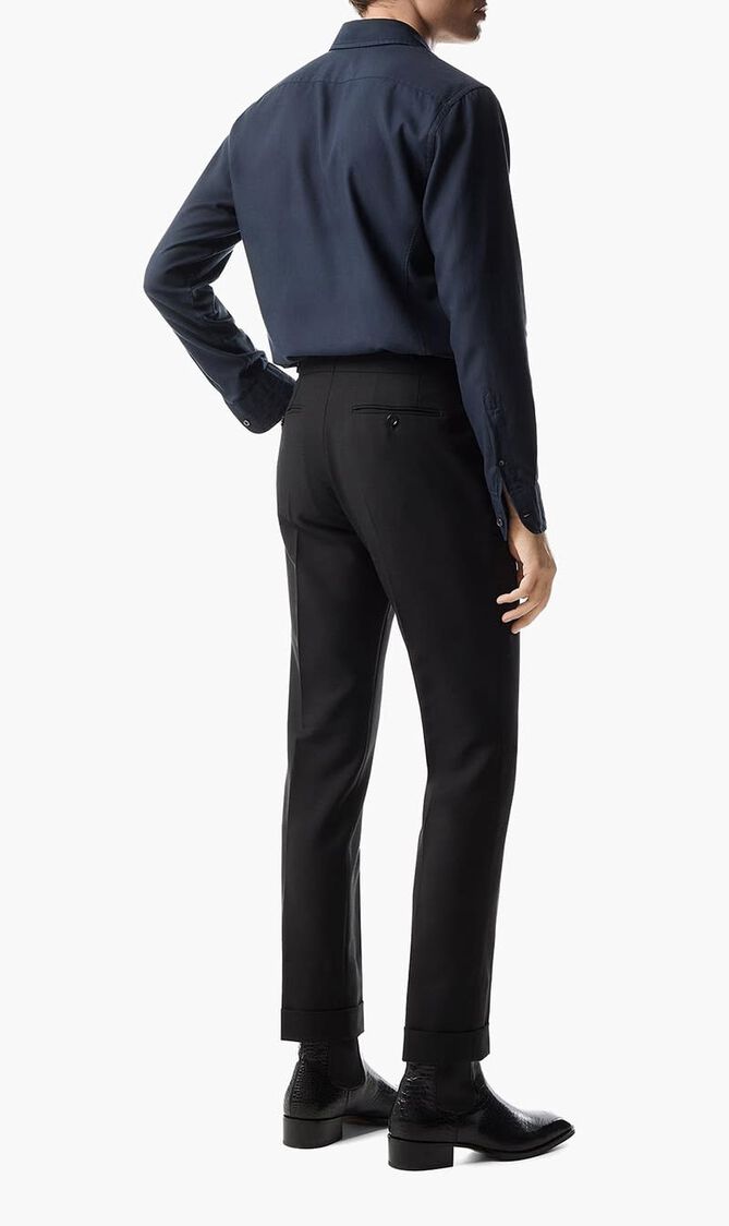 Cashmere Light Twill Slim Fit Shirt