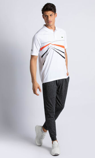 Graphic Print Tech Stretch Polo Shirt