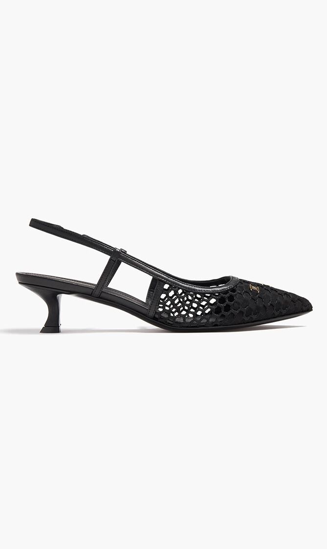 Vara Chain Slingback Pumps