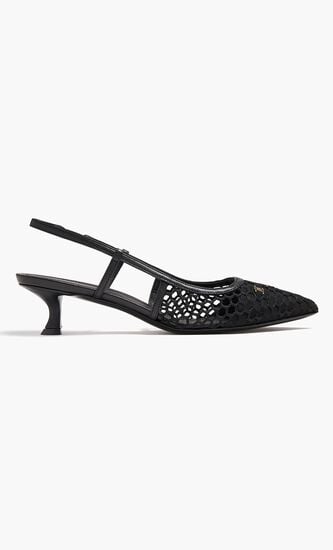 Vara Chain Slingback Pumps