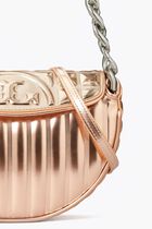 Mini Fleming Metallic Quilt Crescent Bag