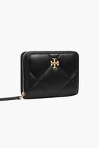 Kira Diamond Quilt Zip Card Case