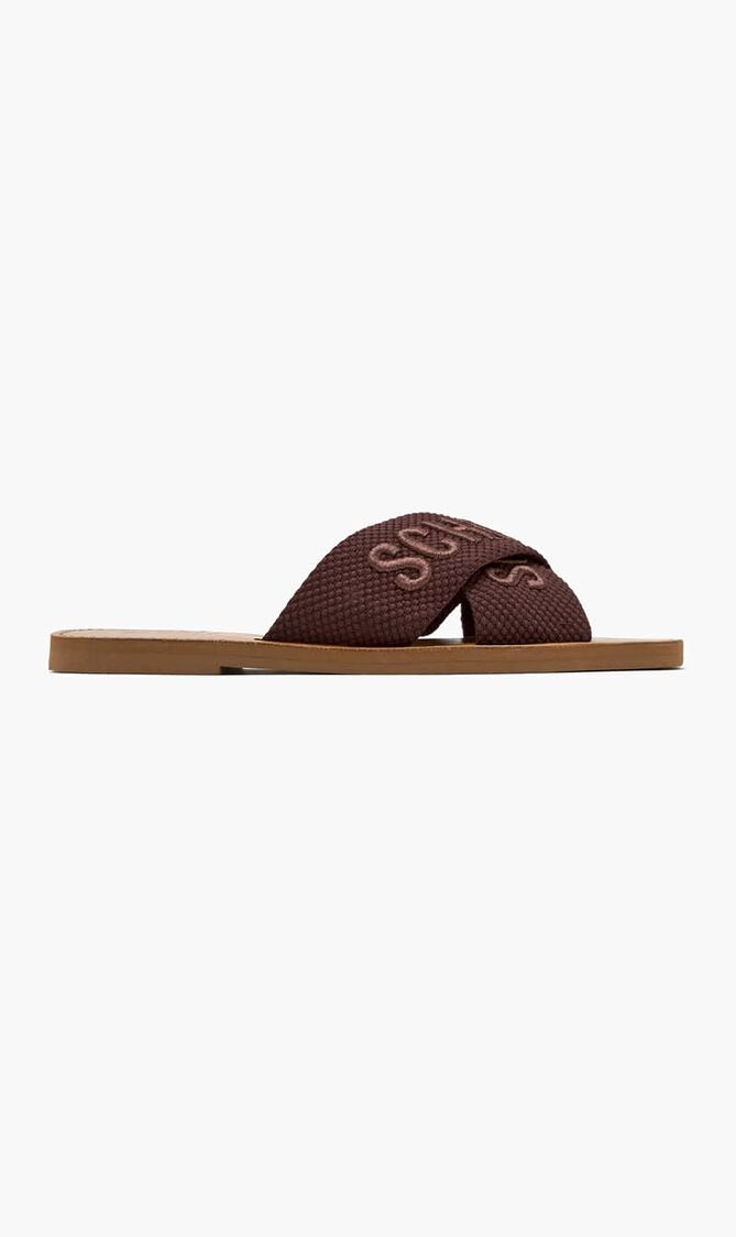 Logo Flat Sandals
