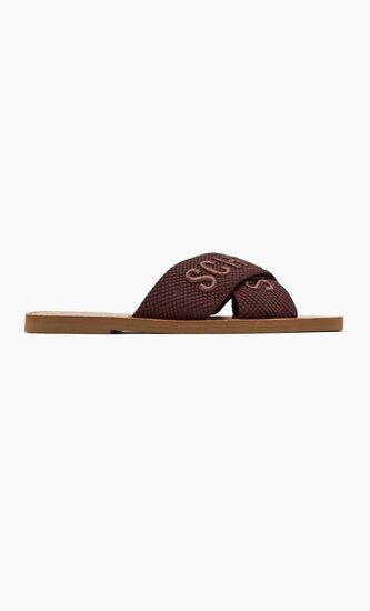 Logo Flat Sandals
