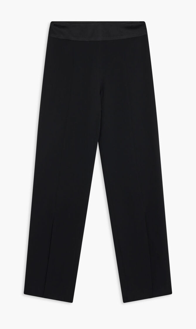 ARIAH CREPE SATIN COMBO FRONT SLIT PANT