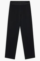 ARIAH CREPE SATIN COMBO FRONT SLIT PANT