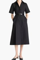 Cotton Short Sleeve Shirt Dress