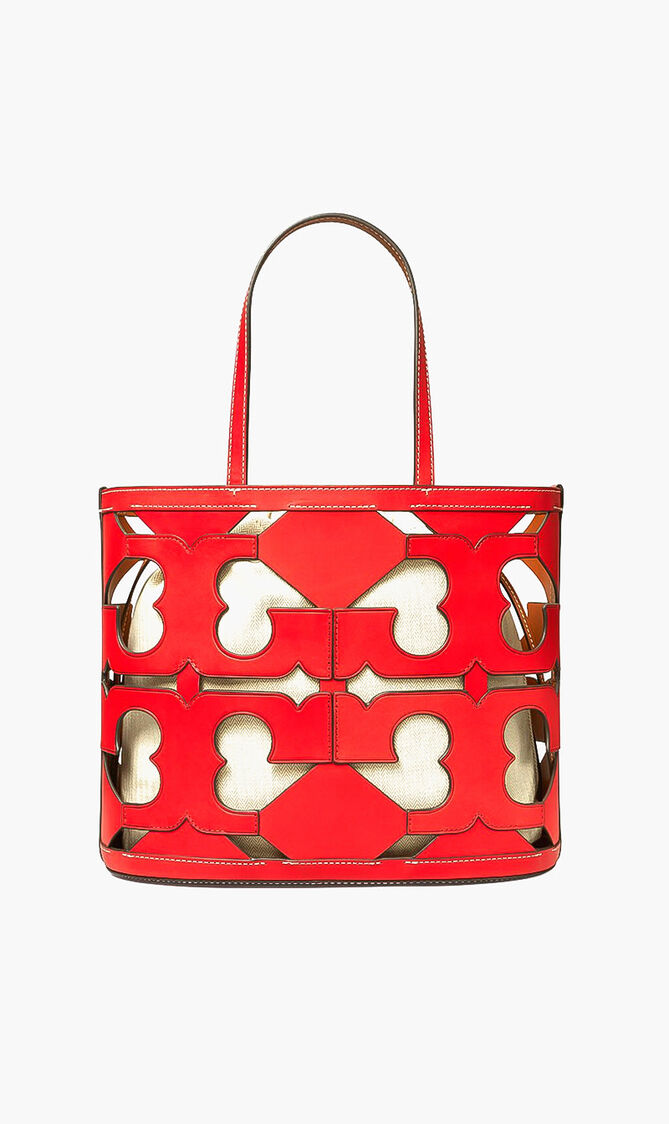 Ella Cutout Logo Small Tote Bag