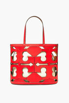 Ella Cutout Logo Small Tote Bag