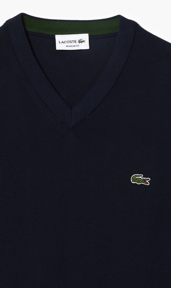 V Neck Organic Cotton Sweater