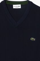 V Neck Organic Cotton Sweater