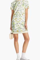 SILK FRONT T-SHIRT DRESS