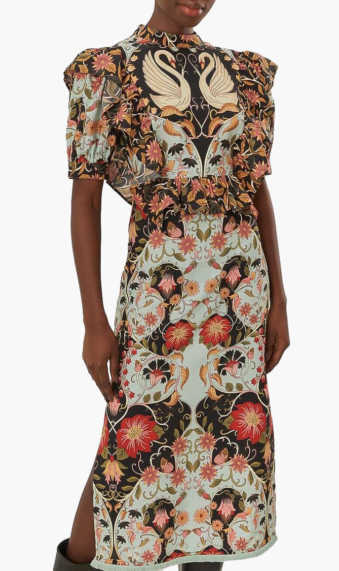 Flowing Beauty Midi Dress