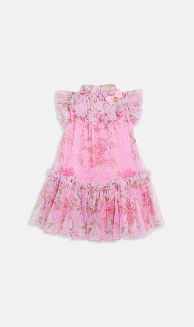 MARIGOLD FLOWER DRESS BEGONIA PINK