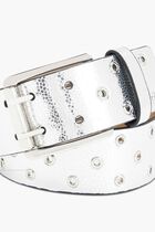 45MM LEATHER BELT WITH MINI GROMMETS