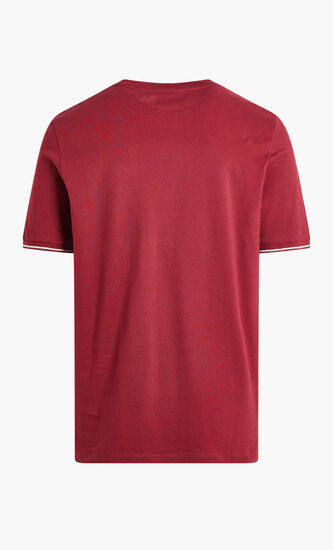 TADDEO TEE TEE WITH RIB CUFF AND TIPPING