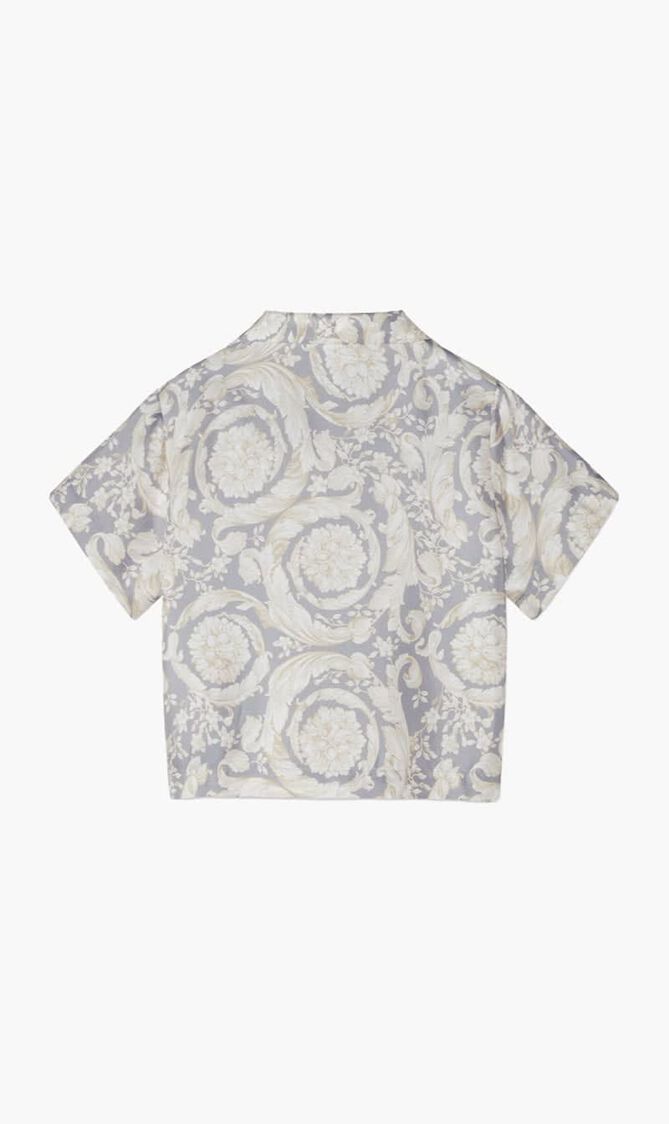 Printed Silk Twill Shirt