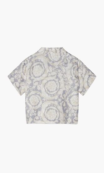 Printed Silk Twill Shirt