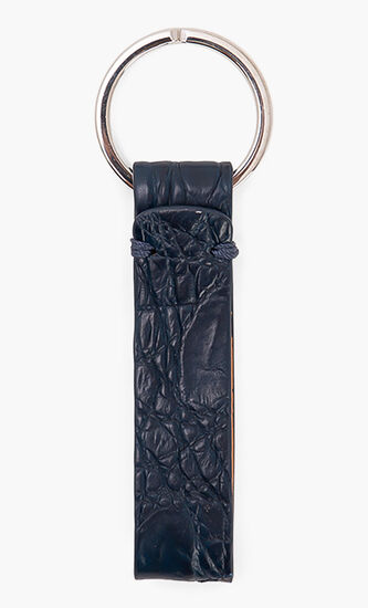 Crocodile Leather Key Ring