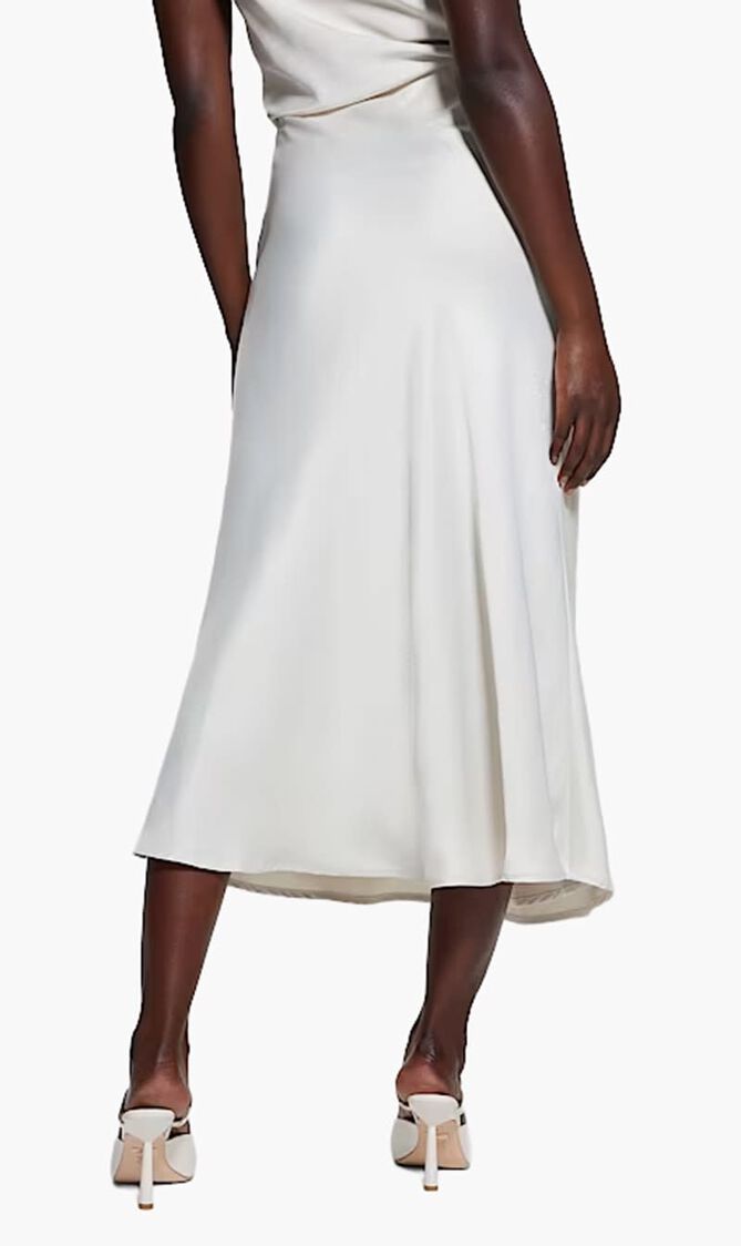 Anastasia Midi Satin Skirt
