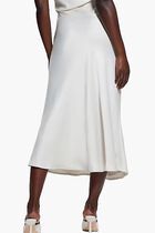 Anastasia Midi Satin Skirt