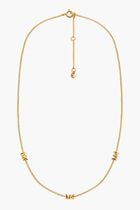 Precious Metal Logo Necklace