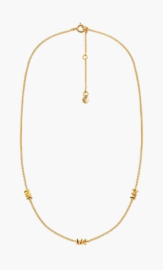 Precious Metal Logo Necklace