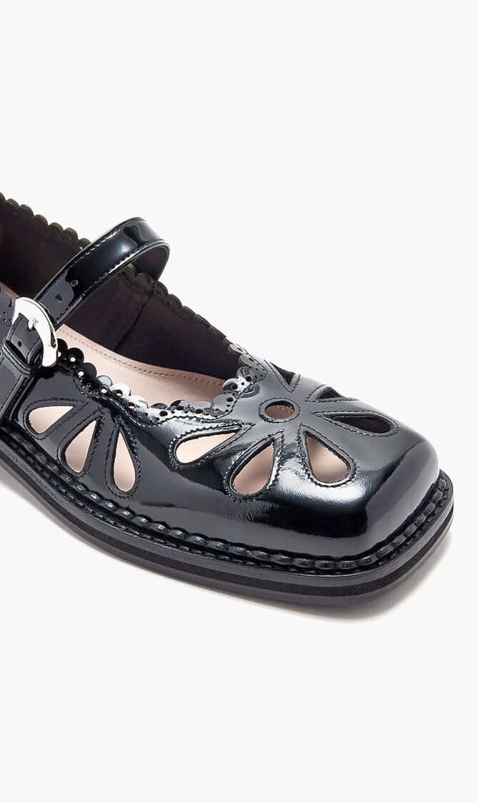 Daisy Cutout Mary Jane Brogues