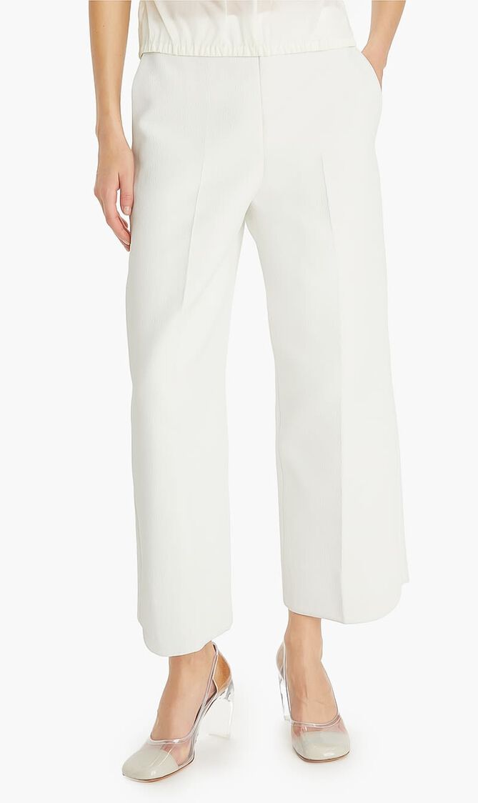 CROPPED TWISTED COTTON PANT